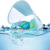 Inflatable Swimming Float with Canopy - For a Worry-Free Swimming Experience! Teeny Pandas